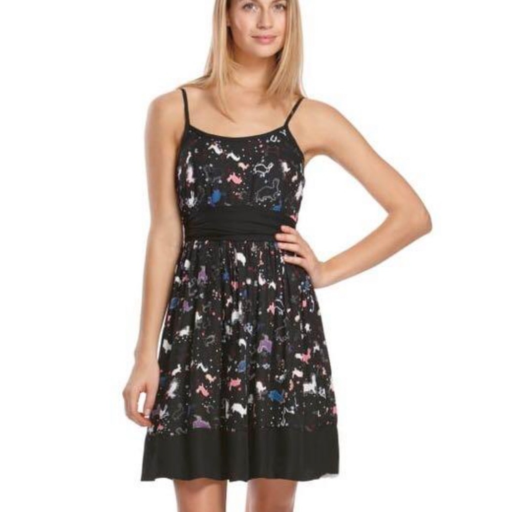 Erin Fetherston for Target Black White Pink Bunny Print Sundress